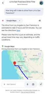 افزودن جیمینی به گوگل مپ