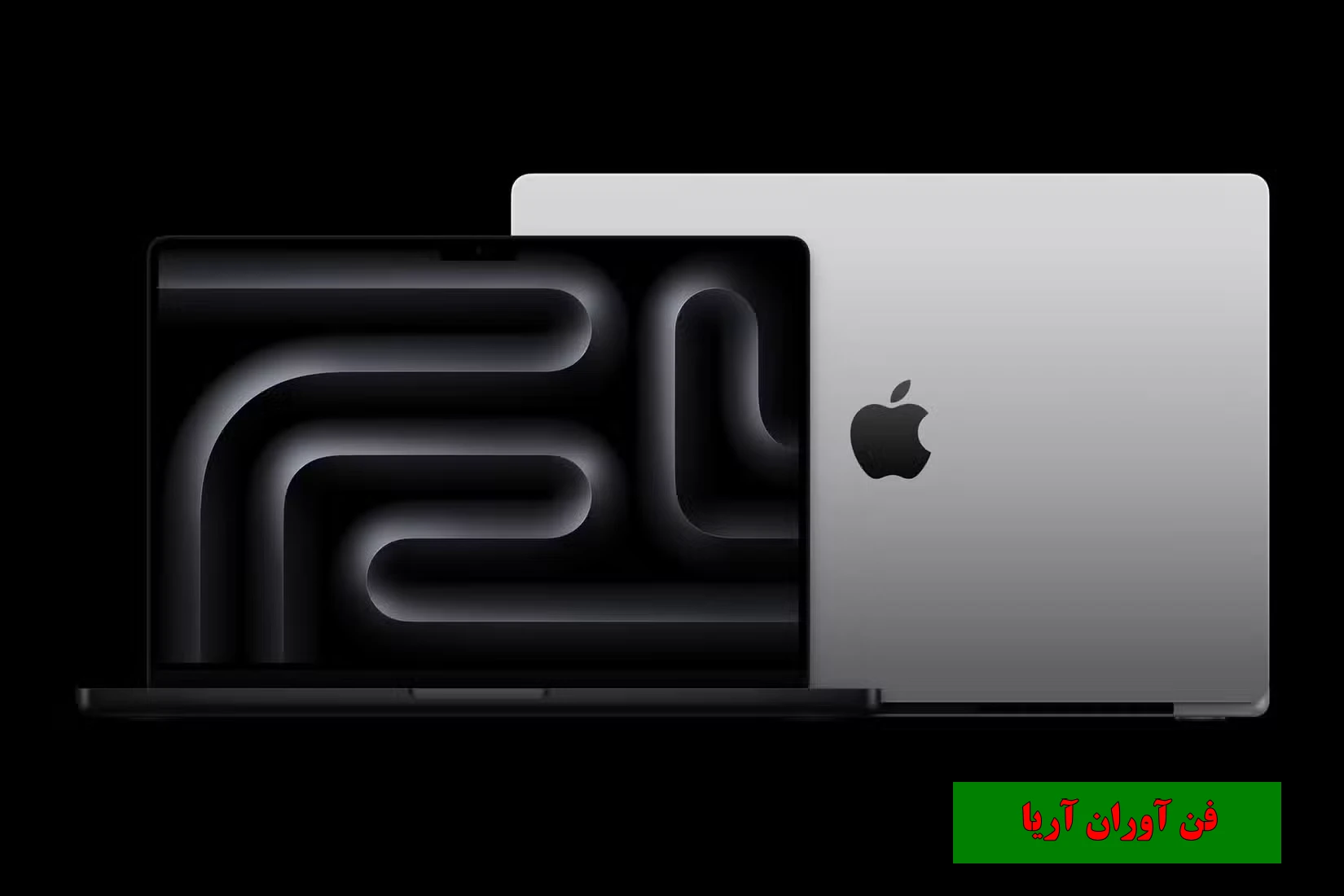 جلو و پشت M4 MacBook Pro.