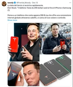 گوشی مدل تسلا