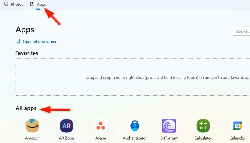 ورود به سیستم با استفاده از کد QR در برنامه «پیوند به ویندوز» در Android.
