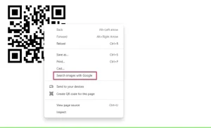 گزینه جستجوی تصویر با گوگل در کروم