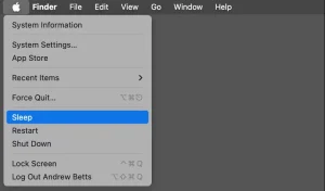 تنظیمات خواب و خاموش شدن با هر نقطه.