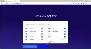اجرای تست مانیتور EIZO
