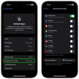 تغیر بر نامه پیش فرض در ایفون