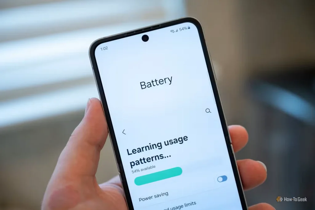 صفحه نمایش آمار باتری Galaxy Z Flip 6