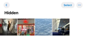اسکرین شات آلبوم Hidden در iOS 18.