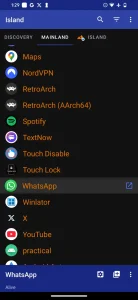 صفحه اصلی جزیره که برگه سرزمین اصلی و جزیره را در بالا نشان می دهد.