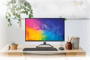 Scepter U275W-UPT روی میز نشسته است