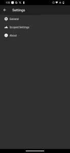 منوی تنظیمات جزیره