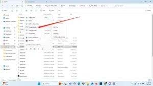 گزینه "Compress File" در File Explorer.