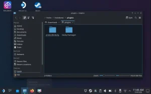 پوشه Decky Framegen در پوشه homebrew plugins.