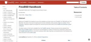 وب سایت راهنمای FreeBSD.