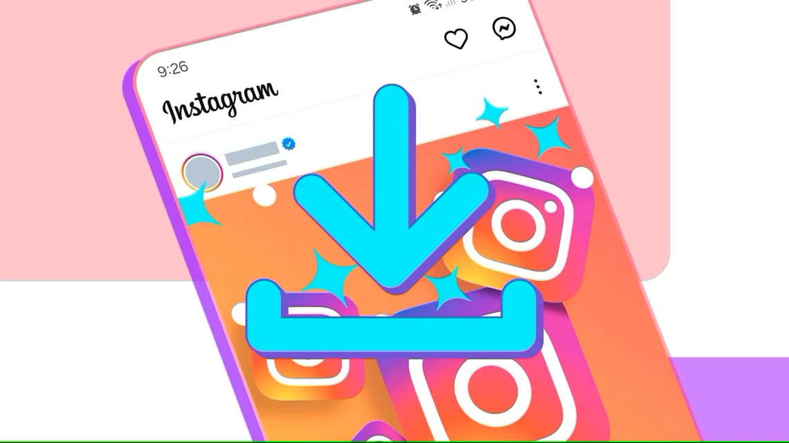 اینستاگرام با علامت دانلود