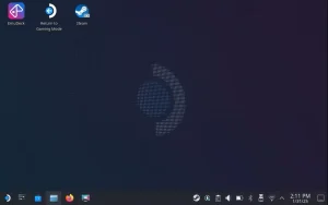 حالت دسکتاپ SteamOS Steam Deck.