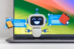 یک ربات چت هوش مصنوعی که پیشنهاد سفر و خرید را ارائه می دهد.