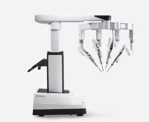 یک ابزار جراحی رباتیک شبیه دست انسان، با مفاصل مچ دست و انگشتان متعدد، که در جراحی کم تهاجمی با سیستم داوینچی استفاده می شود.