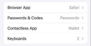 تکمیل خودکار از مرورگرها و سایر مدیران رمز عبور در iPhone را فعال کنید.