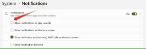 غیرفعال کردن صدای نوتیفیکیشن در ویندوز