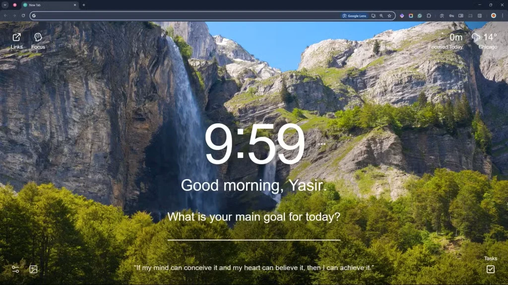 مرورگر مینیمالیستی گوگل کروم با تب جدید Momentum