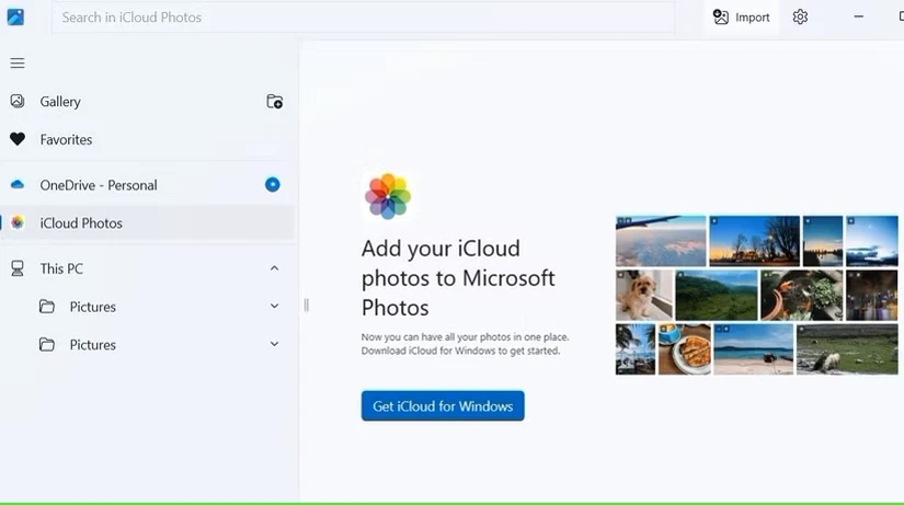 ادغام iCloud و OneDrive در برنامهی Photos ویندوز ۱۱