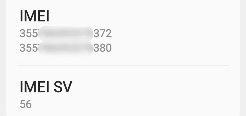 شماره‌های IMEI در یک گوشی اندرویدی دو سیم کارته ال‌جی