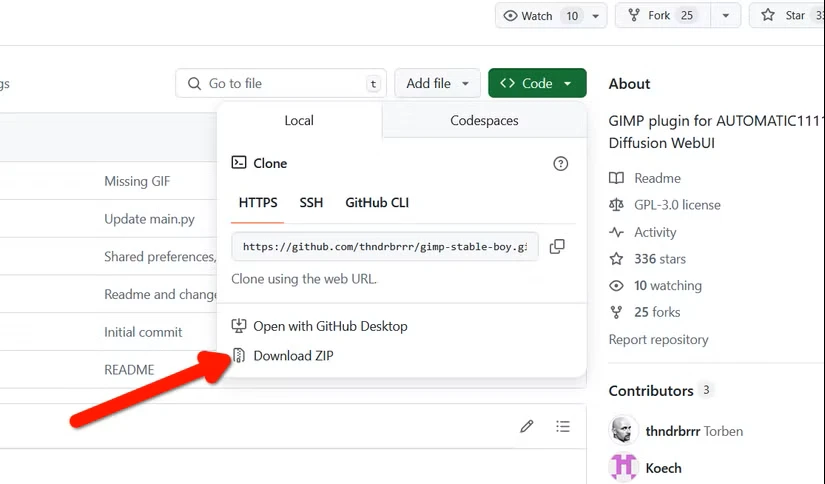مخزن افزونه Stable Boy در GitHub.