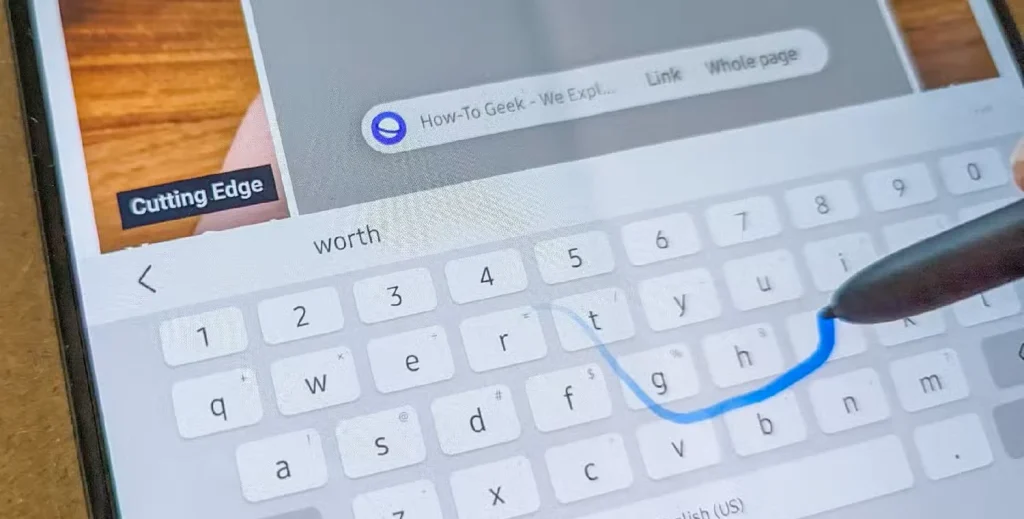 کار با قلم بر روی گوشی