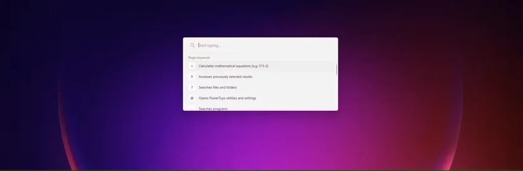 پنجره پیشفرض پالت فرمان.