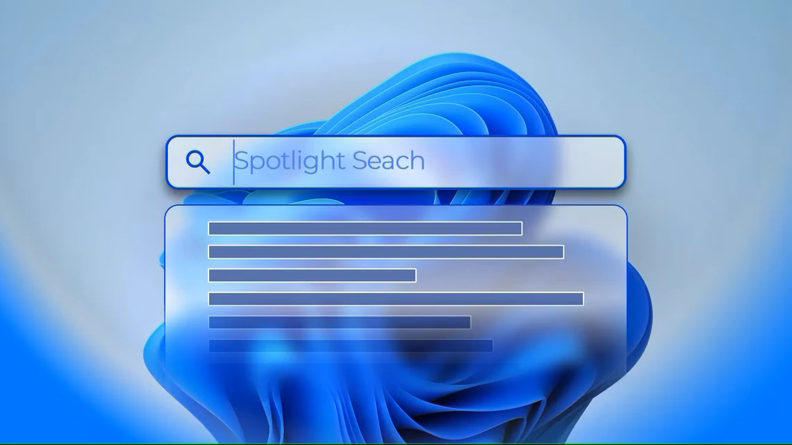قابلیت Spotlight مک به ویندوز