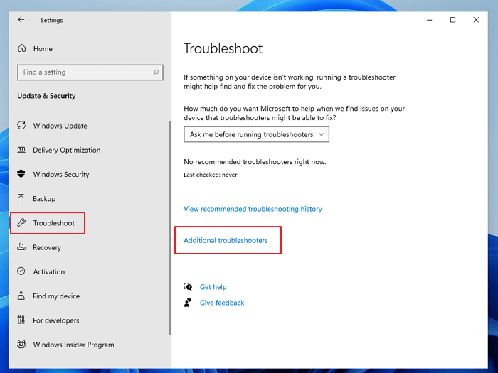 Windows Troubleshooter