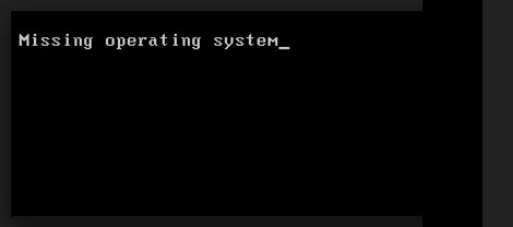  خطای Missing Operating System