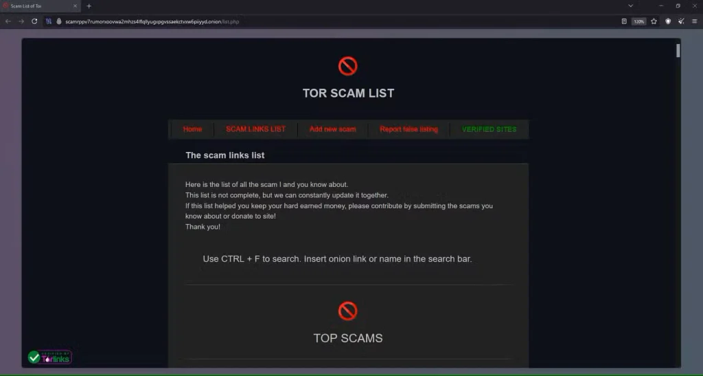 
لیست برترین وب‌سایت‌های کلاهبرداری